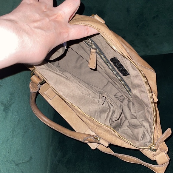 J.Crew Vintage Tobacco Leather Tote Bag - Picture 5 of 5